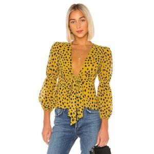 Lovers + Friends Henry Top in Mini Mara Print